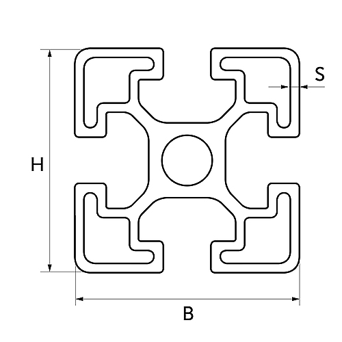 Конструкционный профиль 45x45x2-5